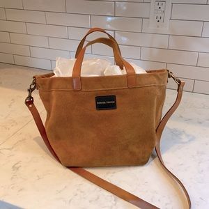 Parker Thatch Suede Carmel Little Lil Handbag